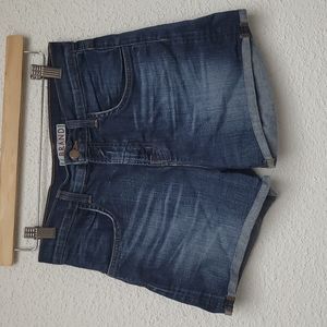 J Brand Hugh Rise Denim Shorts; Size 27